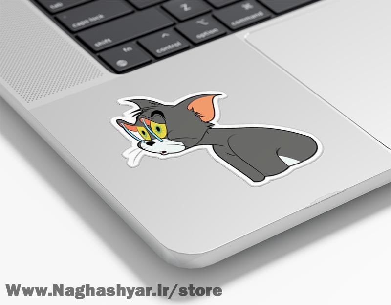 استیکر لپ تاپ تام گربه