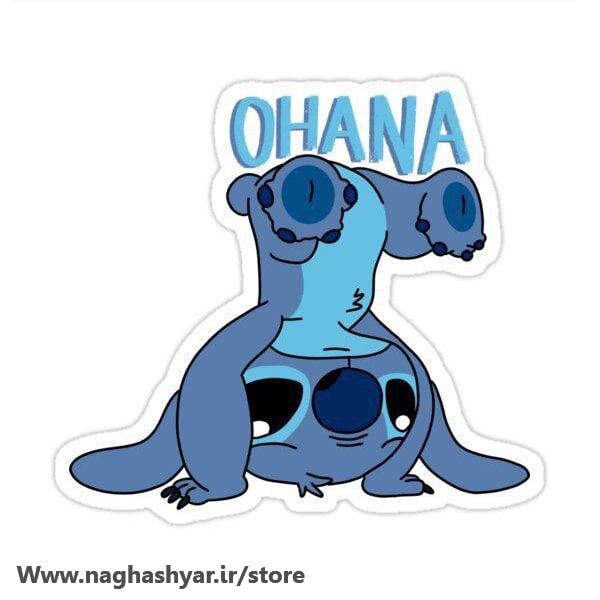 استیکر Ohana Means Family