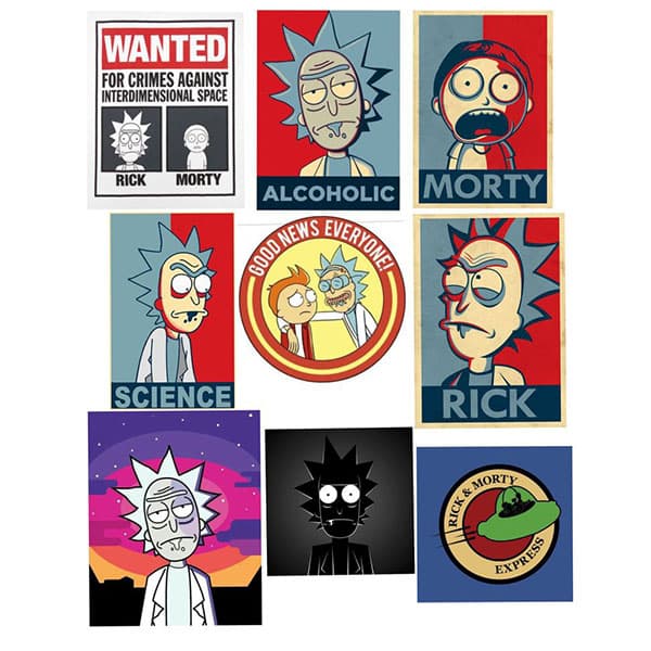 پک استیکر Rick and Morty