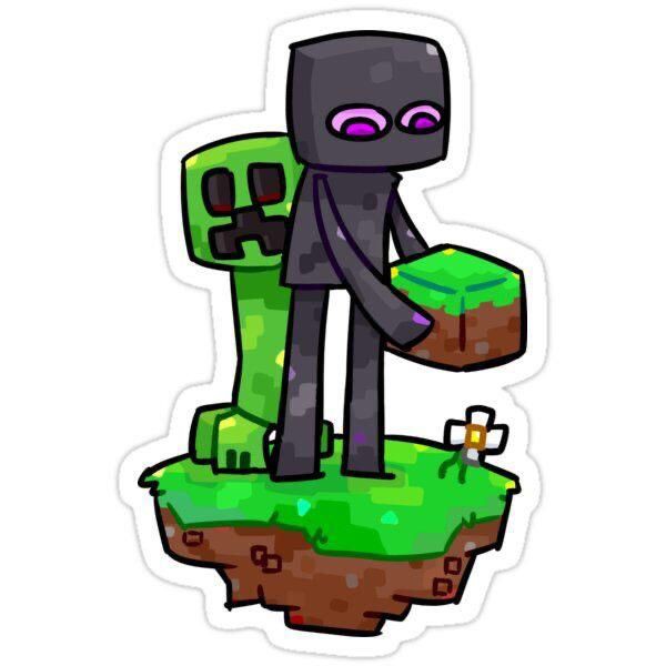 استیکر کریپر و enderman