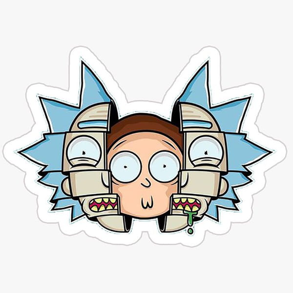 استیکر طرح Rick and Morty