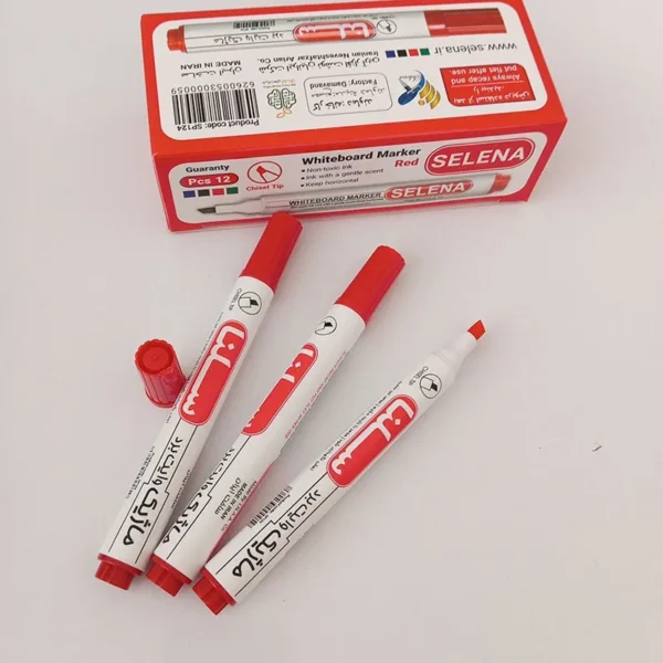 ماژیک وایت برد قرمز سلنا