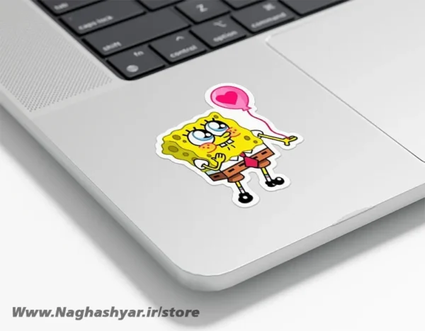 استیکر لپ تاپ باب اسفنجی کیوت