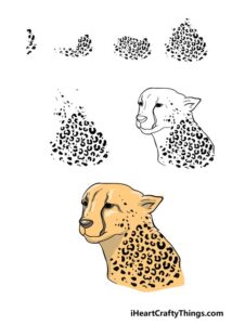 آموزش نقاشی یوزپلنگ