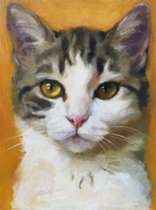 نقاشی گربه دخترانه