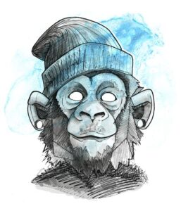 نقاشی میمون