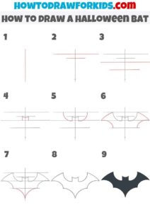 آموزش نقاشی خفاش بتمن